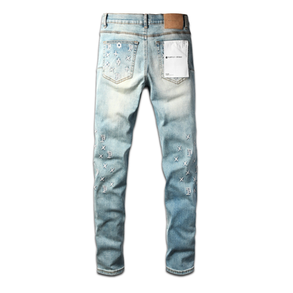 Purple Gradient Blue Jeans