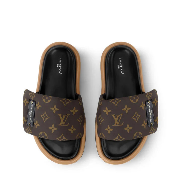 "LV" Sandalen Braun