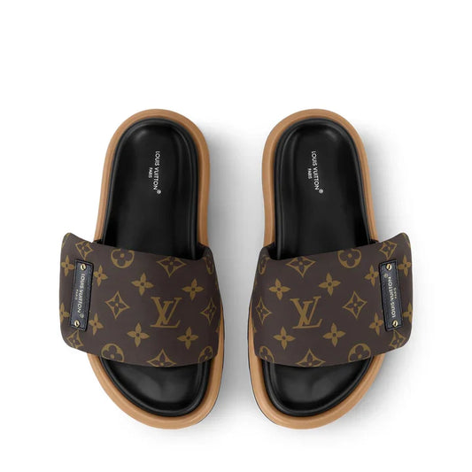 "LV" Sandalen Braun