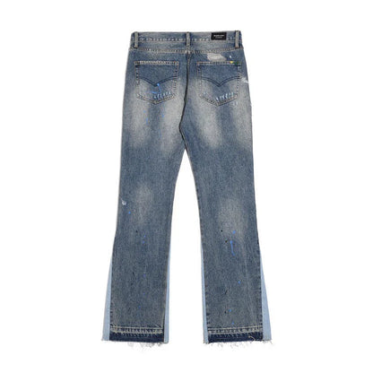 "Wavy" Flared Denim