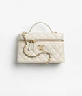 "CC" Vanity Bag White