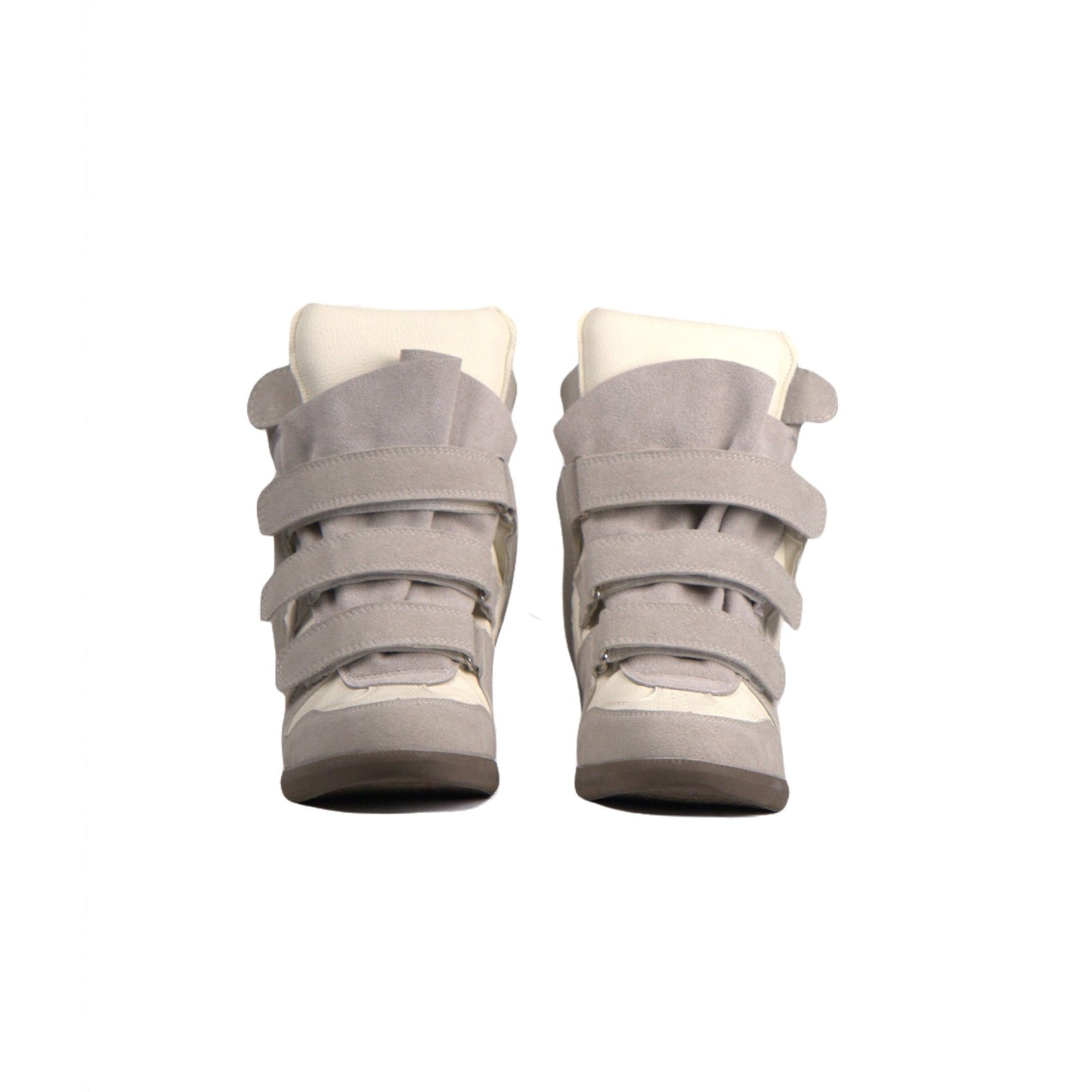 White Wedge Sneakers - OldNoir